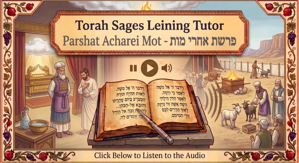 Parshat Acharei Mot Torah reading, illustrated
