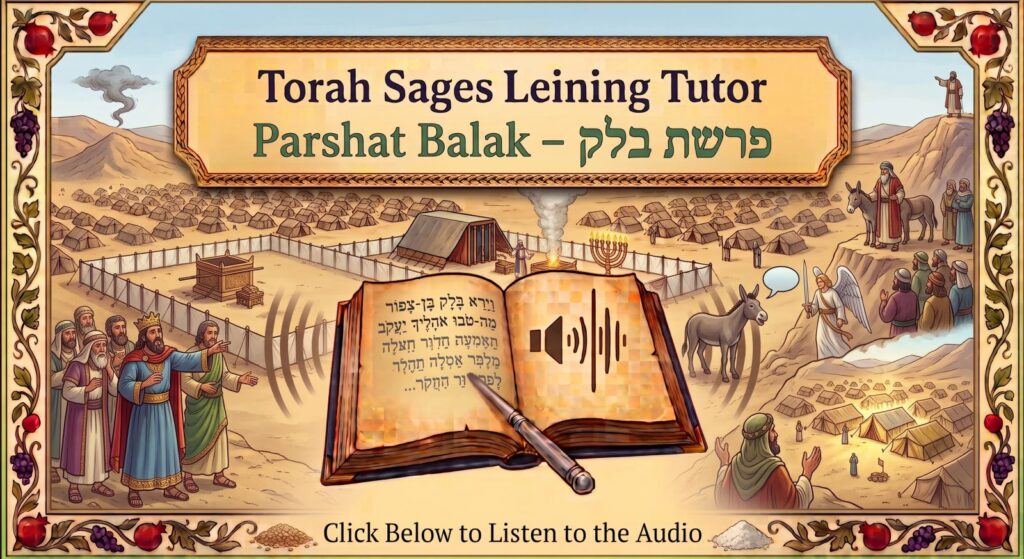 Parshat Balak Torah reading, illustrated