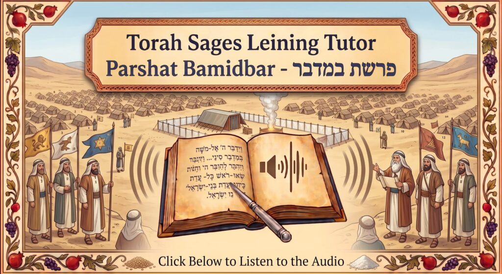 Parshat Bamidbar Torah reading, illustrated