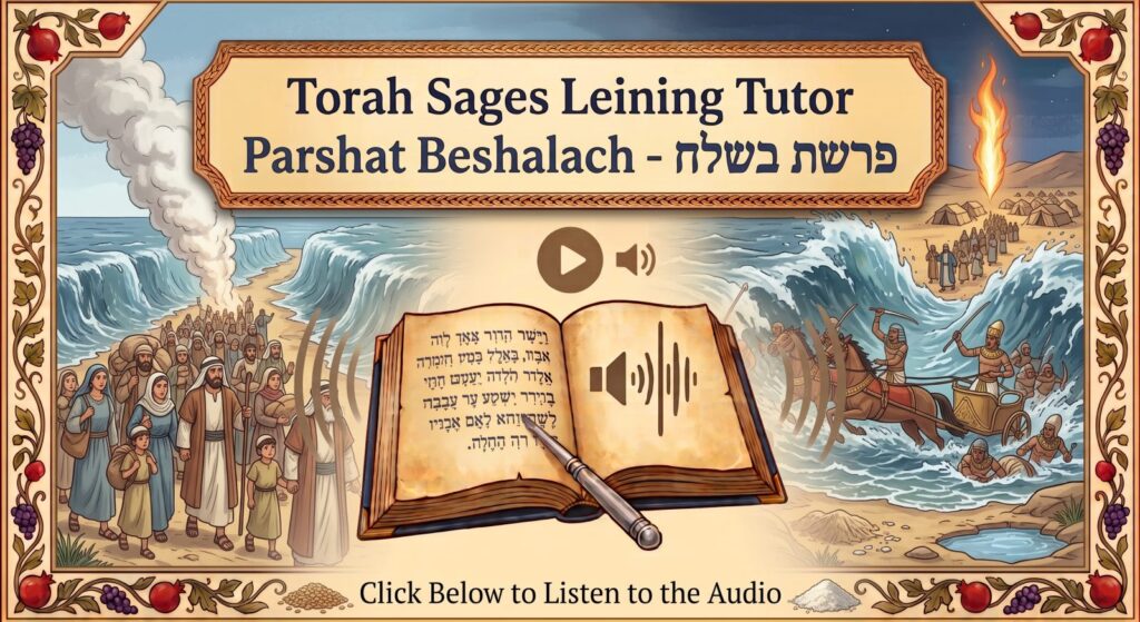 Parshat Beshalach Torah reading, illustrated