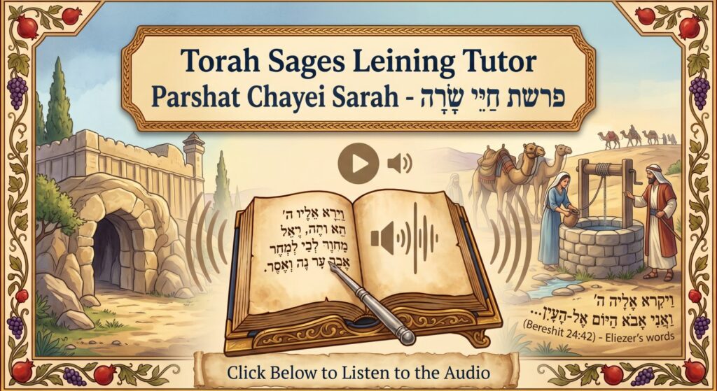 Parshat Chayei Sarah Torah reading, illustrated