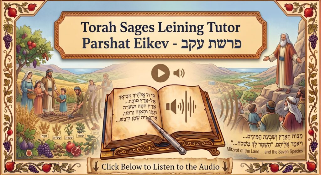 Parshat Eikev Torah reading, illustrated