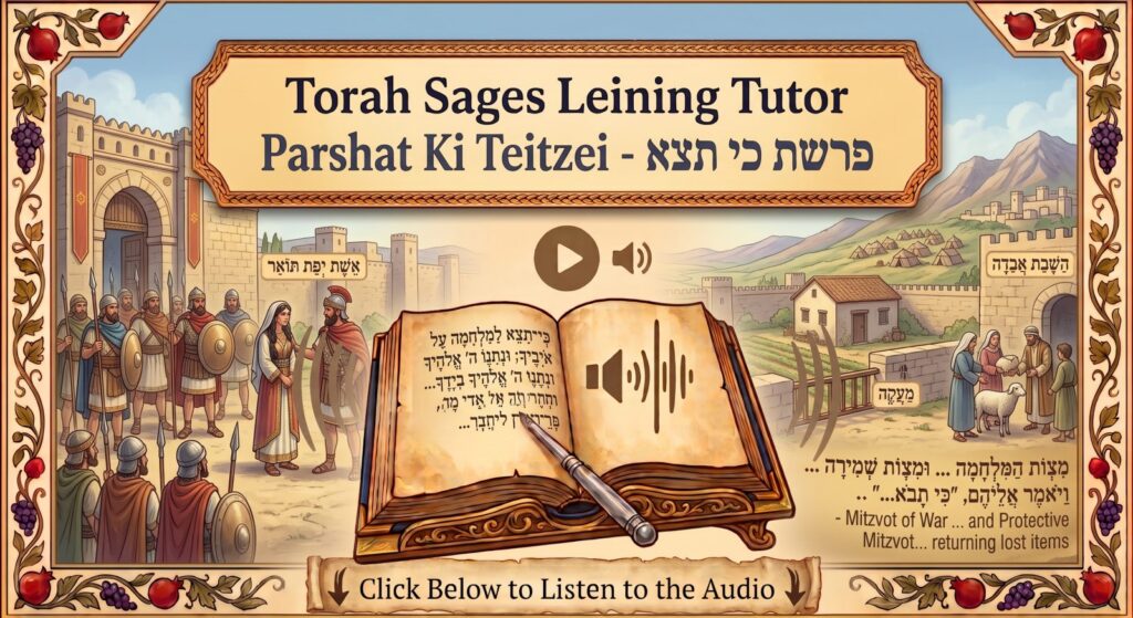 Parshat Ki Teitzei Torah reading, illustrated