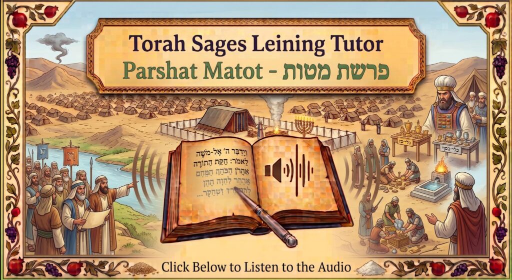 Parshat Matot Torah reading, illustrated