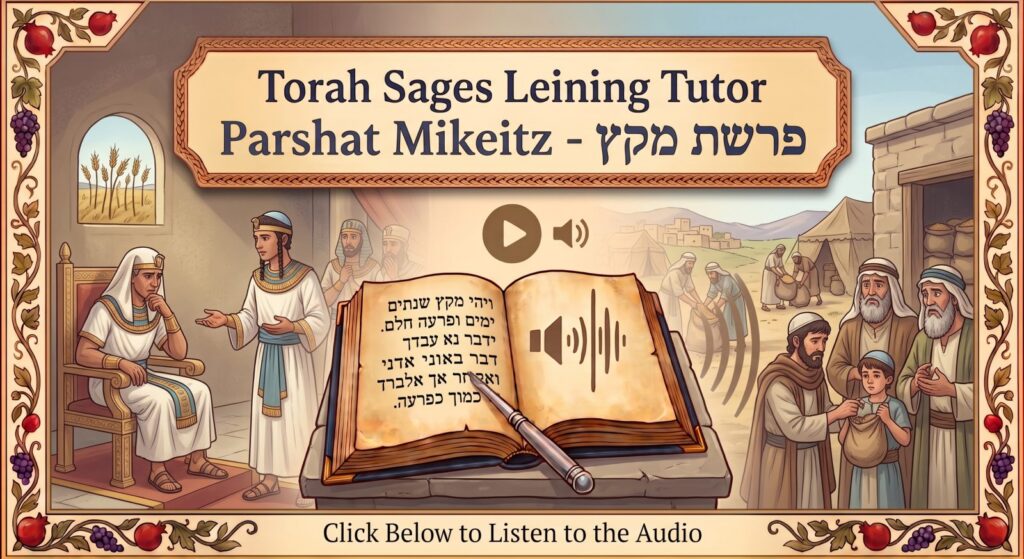 Parshat Mikeitz Torah reading, illustrated