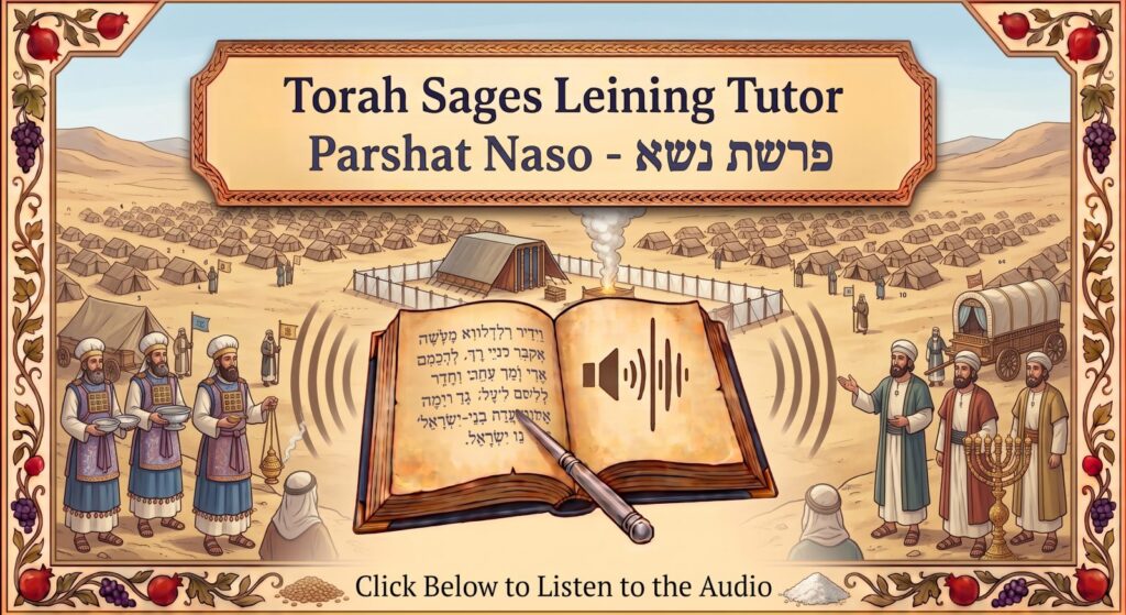 Parshat Naso Torah reading, illustrated