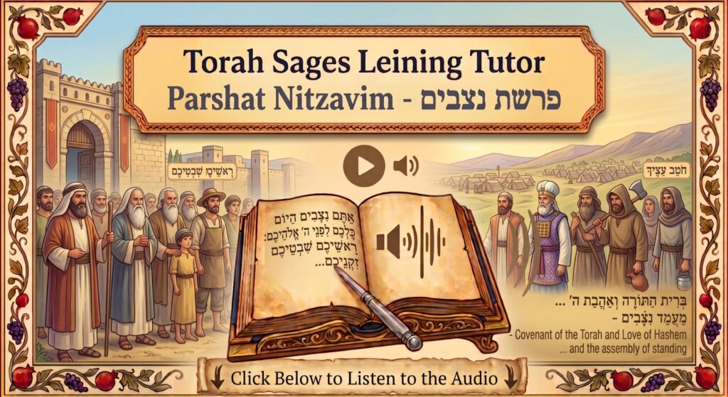 Parshat Nitzavim Torah reading, illustrated