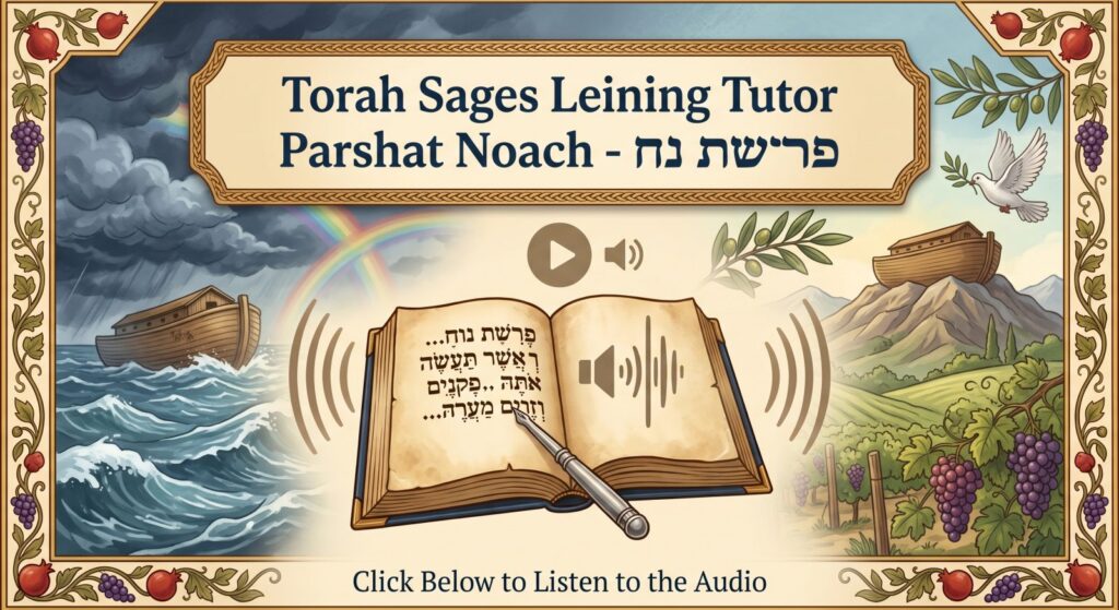 Parshat Noach Torah reading, illustrated