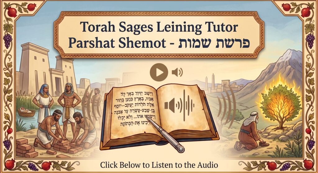 Parshat Shemot Torah reading, illustrated