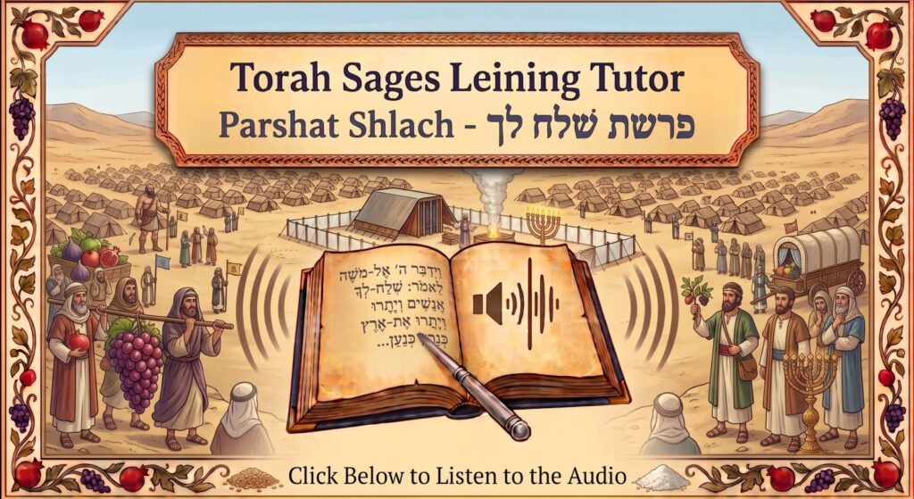Parshat Shlach Torah reading, illustrated