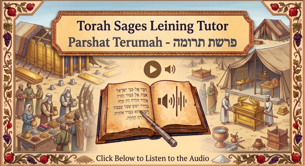 Parshat Terumah Torah reading, illustrated
