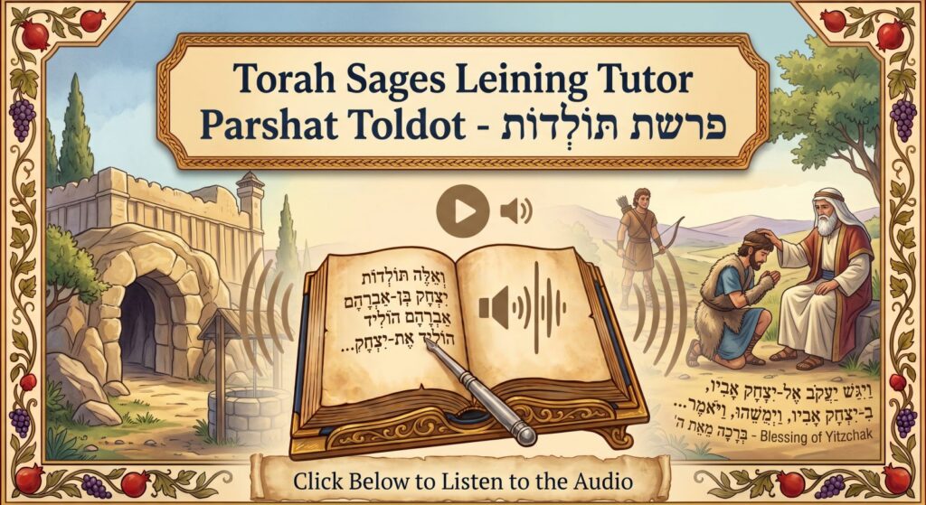 Parshat Toldot Torah reading, illustrated