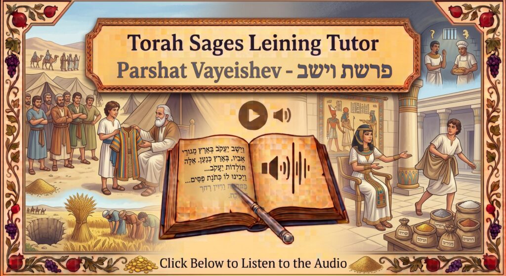 Parshat Vayeishev Torah reading, illustrated