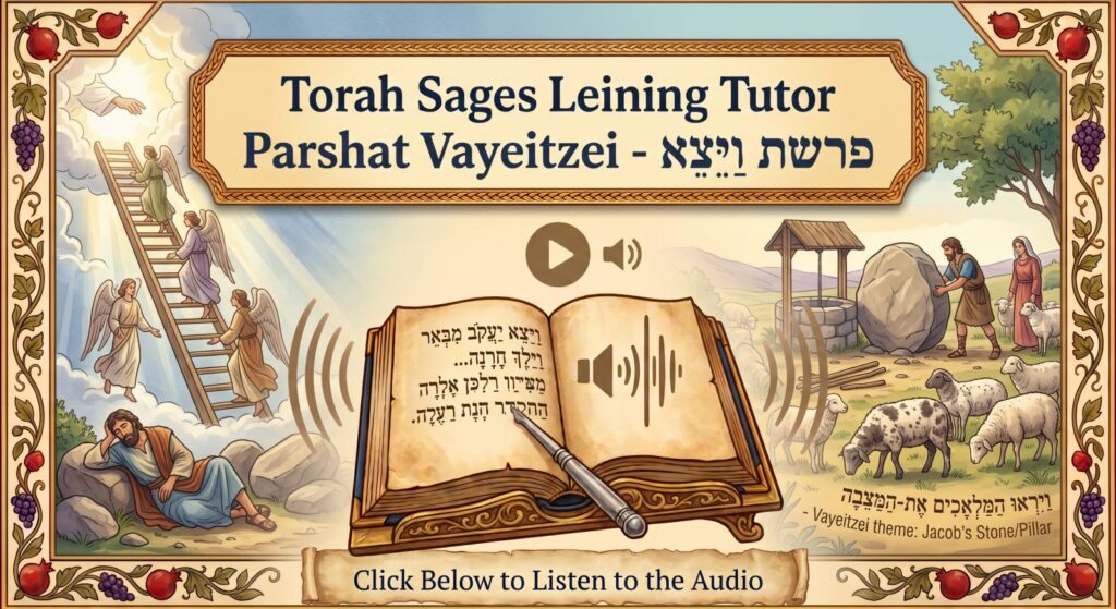 Parshat Vayeitzei Torah reading, illustrated