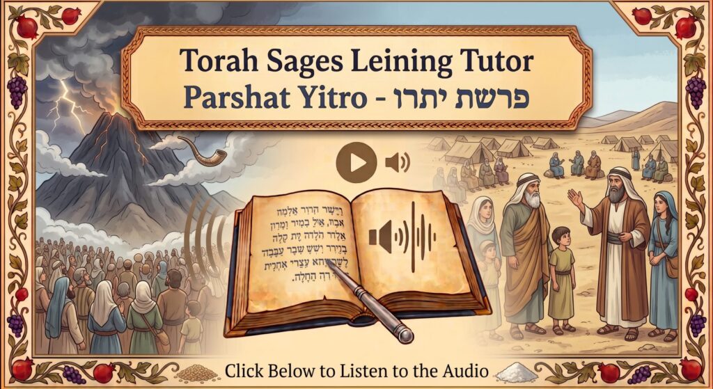 Parshat Yitro Torah reading, illustrated